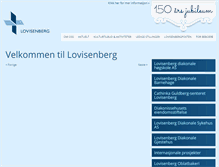 Tablet Screenshot of lovisenberg.no
